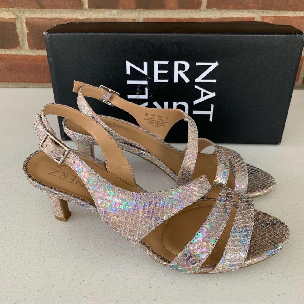 Naturalizer Taimi Iridescent Heel Sandals